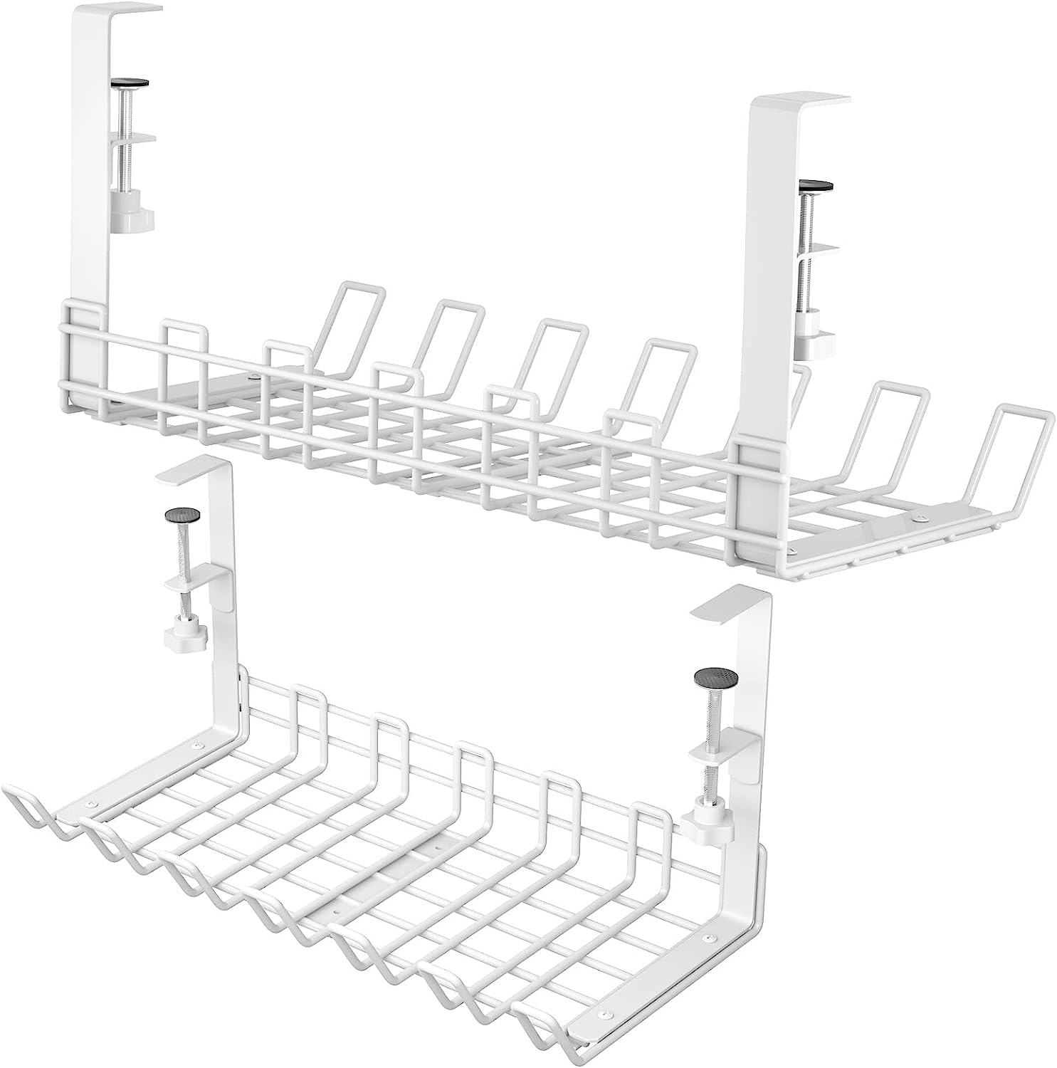 0.85kg Carbon Steel OEM Office Cable Management Tray for Under Desk Wire Organization