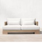 High Quality Garden Hotel Teak Set Outdoor Hand Woven Rope Teak Sofa And Table