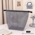 LARGE CAPACITY WOMEN'S TOTE TRAVEL BEACH BAG JELLY BAG TRANSPARENT MESH CARRYING