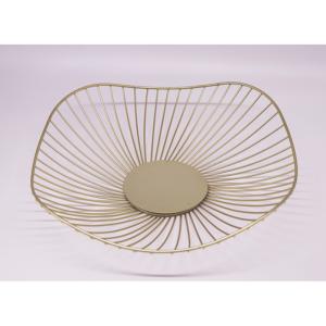 Wholesale Gold Plating Creative Portable Iso Metal Wire Fruit Basket from china suppliers