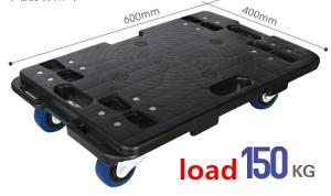 Wholesale 4 wheel dolly 300lbs plastic dolly cart from china suppliers