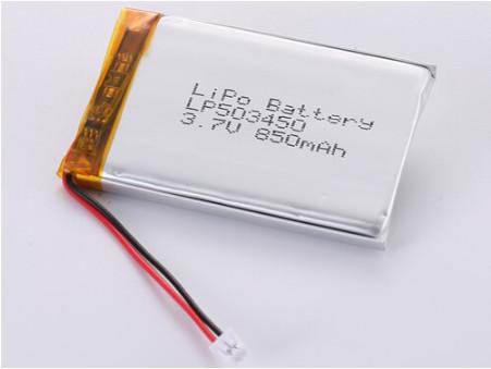 LP503450 3.7V 850MAH Li-polymer Battery High Capacity for Power Users Oem Odm