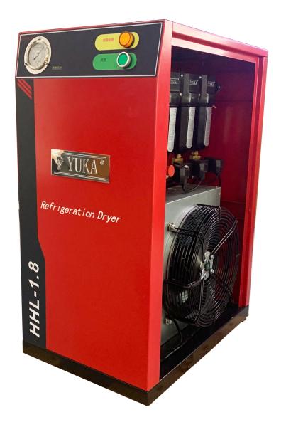 Atmospheric Pressure Refrigerated Air Dryers 380KW Air Compressor Power and