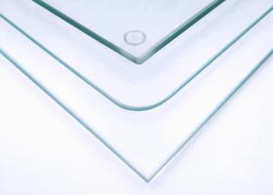 Wholesale Safety Clear Tempered Glass , 2mm Toughened Glass With Mat C / Mat V Edge from china suppliers