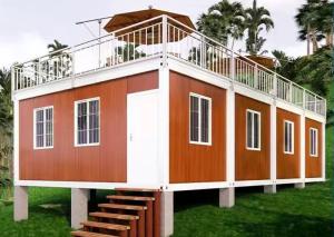 Wholesale Rock Wool Sandwich Movable Shipping Container Homes Fireproof from china suppliers