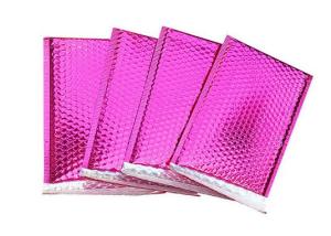 Wholesale Custom Colored Purple Metallic Bubble Mailers Envelope Shock Absorbent from china suppliers