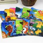 full color sublimation print microfiber small square tower for kitchen