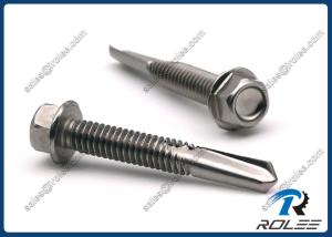 Wholesale 410 Stainless Hex Washer Head Heavy Duty Self Drilling Screws, Tek 5 Point from china suppliers