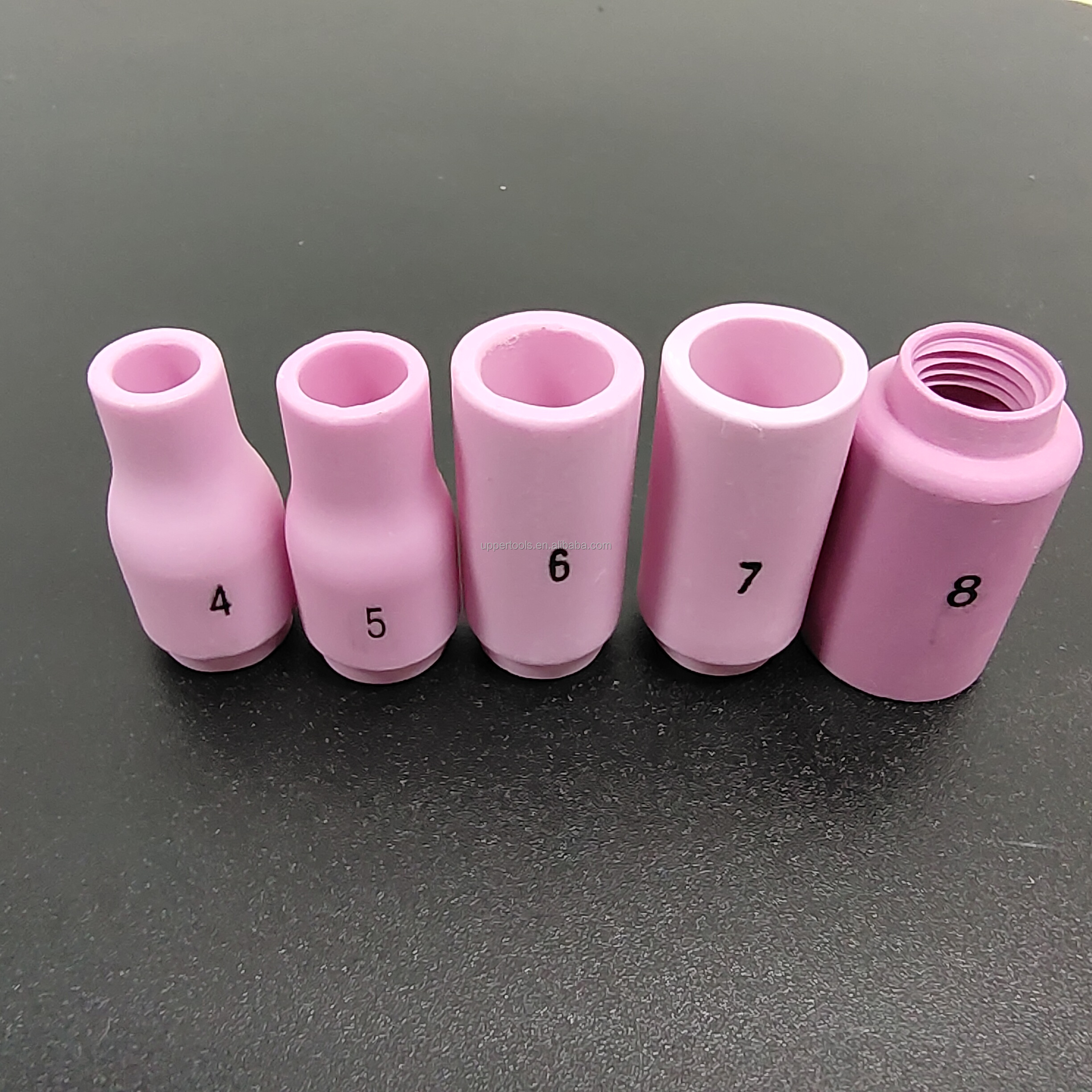 0.28KG Alumina Nozzle Collet Body Electrode Insulator TIG Welding Torch Consumables Kit for WP-17/18/26 13N 18pcs