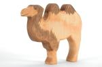 Natural Color Carved Wooden Cow Toy With Hardwood Birch Oak Material