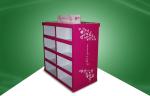 Rose Red Strong Paper Cardboard Pallet Display in Stores 80X60X130CM