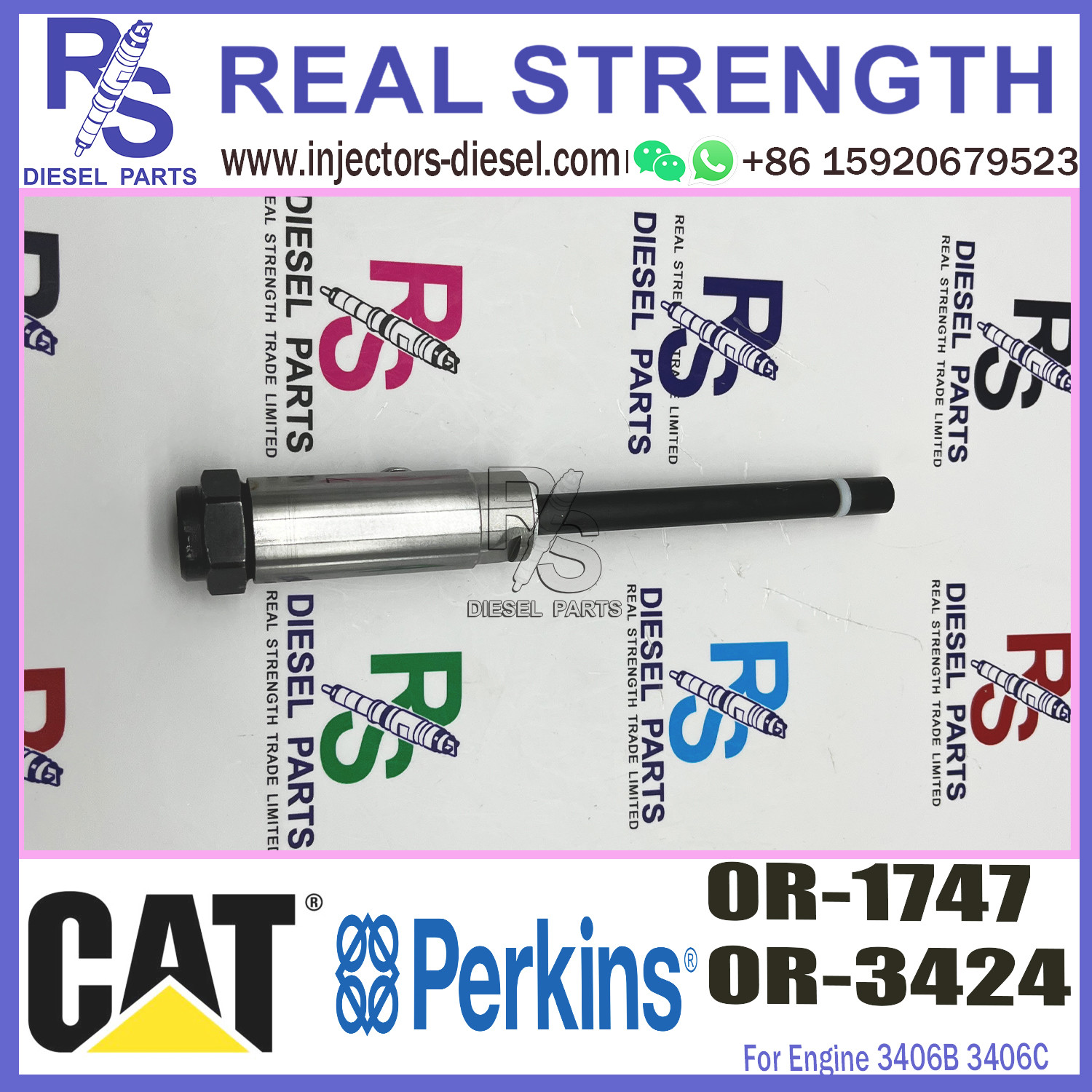 3406B 3406C 3408B 3408C Diesel Engine Nozzle 0R-1747 0R-3424 0R3424 Original Size