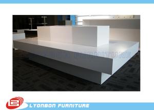 Wholesale Customized MDF White Retail Display Tables OEM ODM With Printing Logo from china suppliers