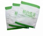 Green coffee tea bags/ plastic tea sachet packaging bag /small tea coffee sugar
