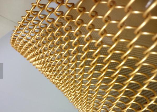 Space Divider Metal Coil Curtain, Wire Dia1.2mm Decorative Metal Chains Drapery