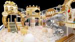 180 Squares Indoor Playground Equipment Yellow Commercial Indoor Play Equipment