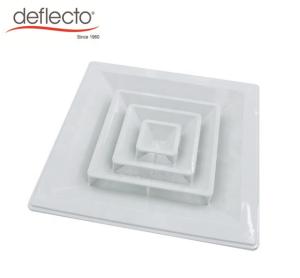 Wholesale HVAC System Square Ceiling Air Diffuser ABS Vent Hood 300 x 300 MM 4 Way from china suppliers