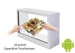 19 Inch Transparent Advertising Monitor 20W LVDS For Watch