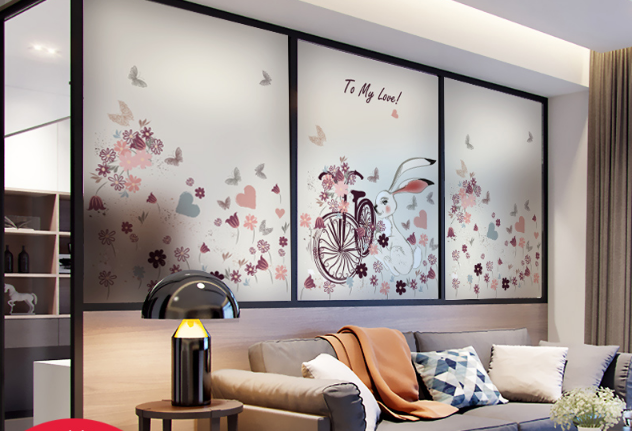 Decorative Privacy Window Film for Glass Stickers Removable Static Cling Film
