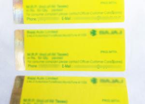 Wholesale Self Adhesive Hot Stamping Labels With Gold Holographic Hot Stamping from china suppliers