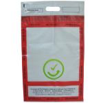 Opaque Tamper Evident Security Bags With Multiple Barcode Serial Numbers