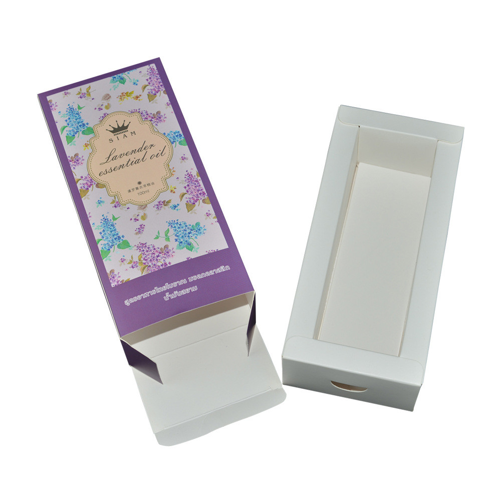 CMYK 210gsm White Card Paper Drawer Box For Cosmetics