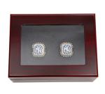 Lacquered Wooden Ring Jewelry Gift Packing Box With Clear Window