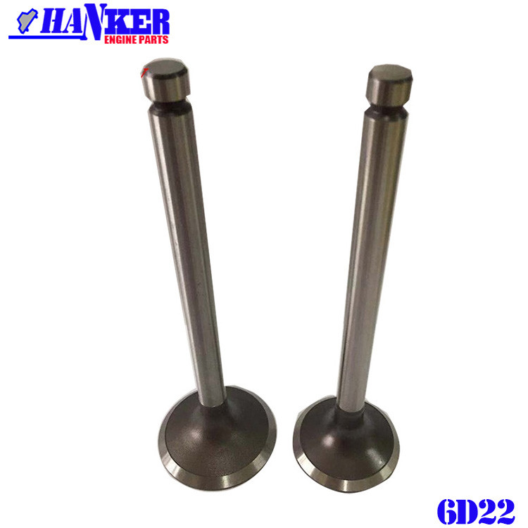 Mitsubishi 6D22 6D24 Intake Valve Exhaust Valve ME051063 ME051064 For SK400