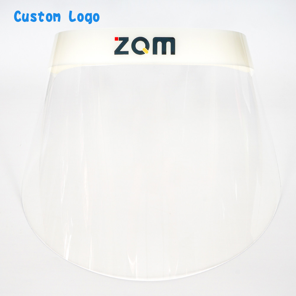 Dustproof Full Face Protection Clear Plastic Face Shield , Transparent Face Shield Custom Logo