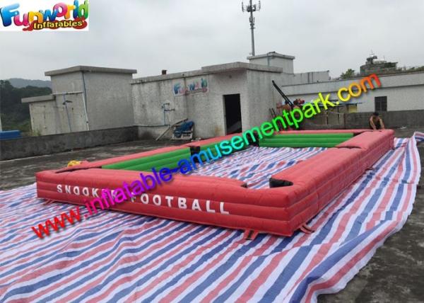 1 Year Warranty Inflatable Sports Games Inflatable Snooker Table With Soccer