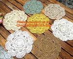 handmade hook needle coasters zakka vintage crochet cup mat mobile phone pad