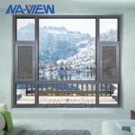 Aluminum Frames Sound Proof Casement Window Cheap Price Design
