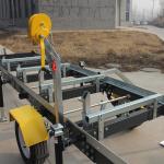 Horizontal Portable Swing Blade Sawmill 36" 27HP LONCIN Engine For Wood Business