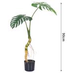 Durable Furniture Pot Artificial Monstera Plants For Garden