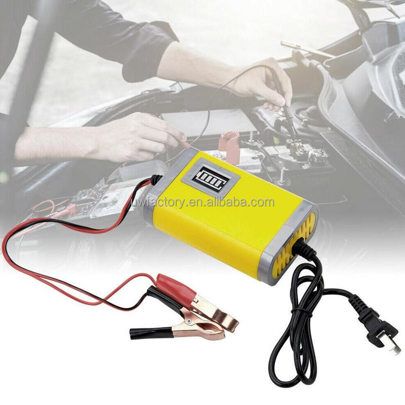 12V 6A 8A 10A 15A Pulse Repair Smart Fast Charger for Lead-Acid Battery Auto Motorcycle Smart Watch 125W Output Power