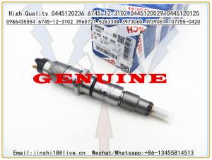Wholesale High Quality Fuel Injector 0445120029 0445120125 0445120236 0986435554 for 6745-12-3102 Cummins 3965721 3973060 4939061 from china suppliers