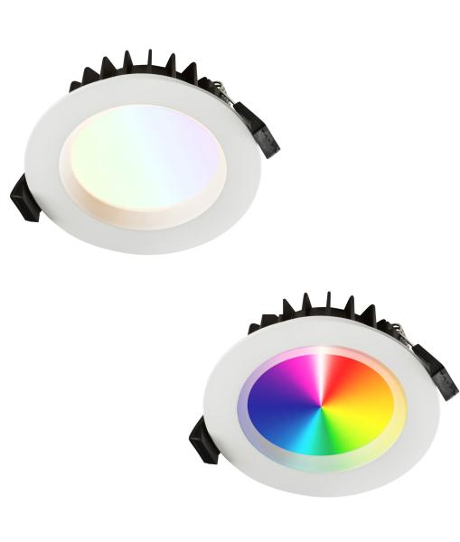 Smart Control RGBW LED Downlight With AC 85-265V Aluminum Alloy 0-10V dimmable