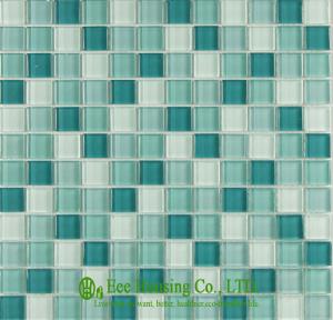 Wholesale Wall &amp;Floor Used Glass Mosaic Tiles,Green Flash Glass Crystal Mosaic Tile for Residential from china suppliers