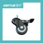 Medical Hospital 2 Inch Casters Black With Brake TPR Special For Hospital