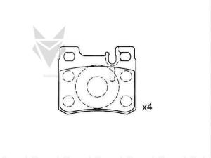 Wholesale Auto Brake Pads MERCEDES BENZ C-Class E-Class Coupe Kombi Estate Saloom 002 420 01 20 from china suppliers