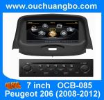 Ouchuangbo S100 7"Car Touch Screen DVD Radio For Peugeot 206 2008-2012 With Auto