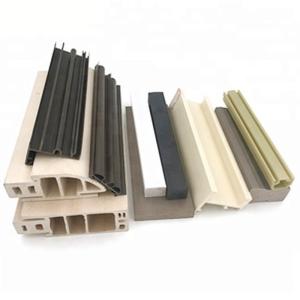 Wholesale Haixing PVC Foam Wood Texture Emboss Plastic Window Door Frame Ideal for Scenic Spots from china suppliers