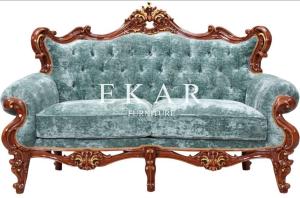 Wholesale Italian Luxury Velvet Classic Furniture Living Room Sofa Set LS-A318T from china suppliers