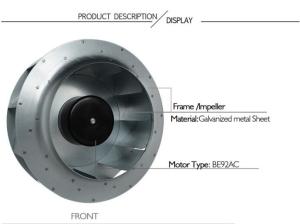Wholesale Similar Ebm-Past Ec Centrifugal Fans Fresh Air System Pa66 250mm 280mm from china suppliers