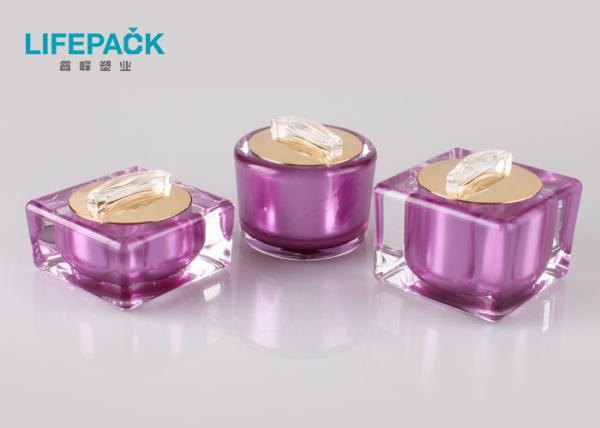 Square 30g 50g Plastic Cosmetic Packaging Fancy Appearance With Acrylic Outer