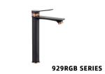 Black Zinc Luxury Taps Bathroom Shower Faucets 500000 Times Opening Ceramic
