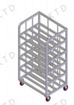 Wholesale KUTED Transport Trolley Square Tube SUS 304 201 PP Load Capacity 100kg for Easy Transportation from china suppliers