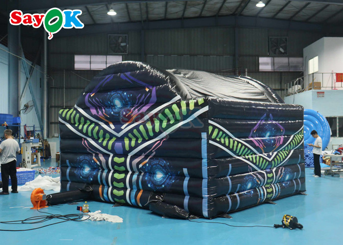 Funny Inflatable IPS Sport Games Inflatable Interactive Center Light Battle With Play System Arena Tent
