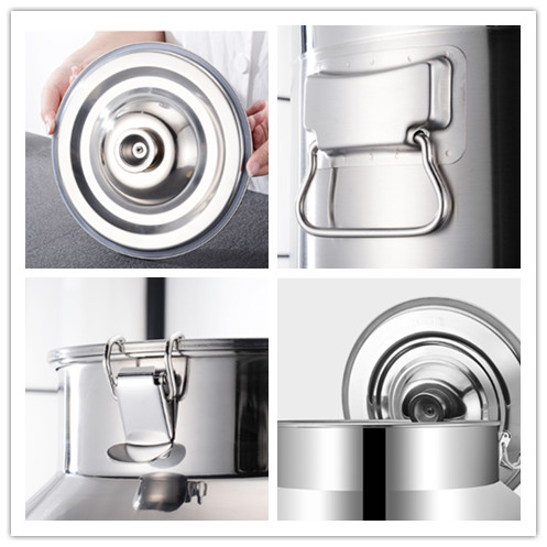 Thickened 304 Stainless Steel Sealed Drums 20L For Milk