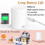 50W Milk Baby Bottle Warmer With Sterilizer Lid Mini Portable Breast Milk Warmer